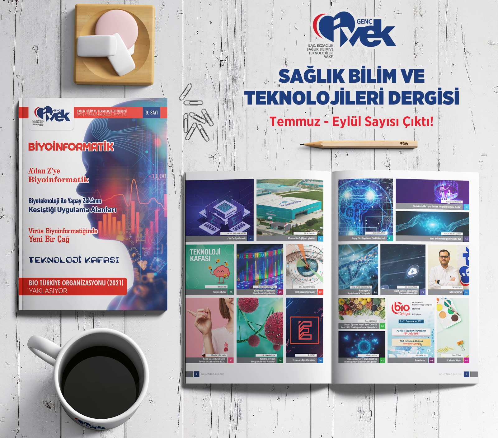  Genç İVEK Sağlık Bilim ve Teknolojileri Dergisi 9. Sayısı yayımlandı (Biyoinformatik) 