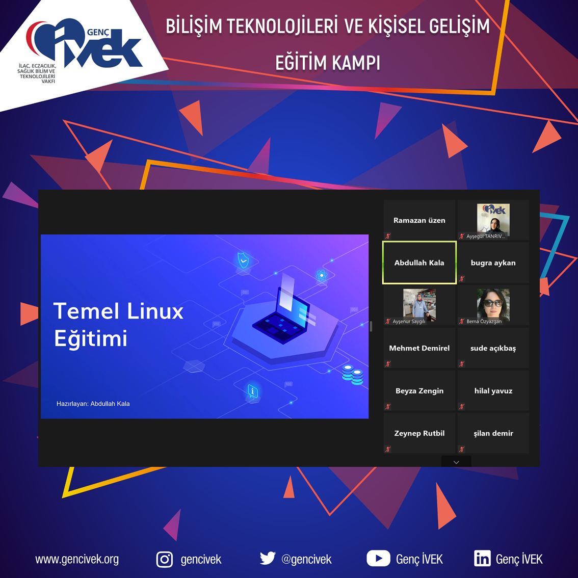  BİLİŞİM TEKNOLOJİLERİ VE KİŞİSEL GELİŞİM KAMPI 