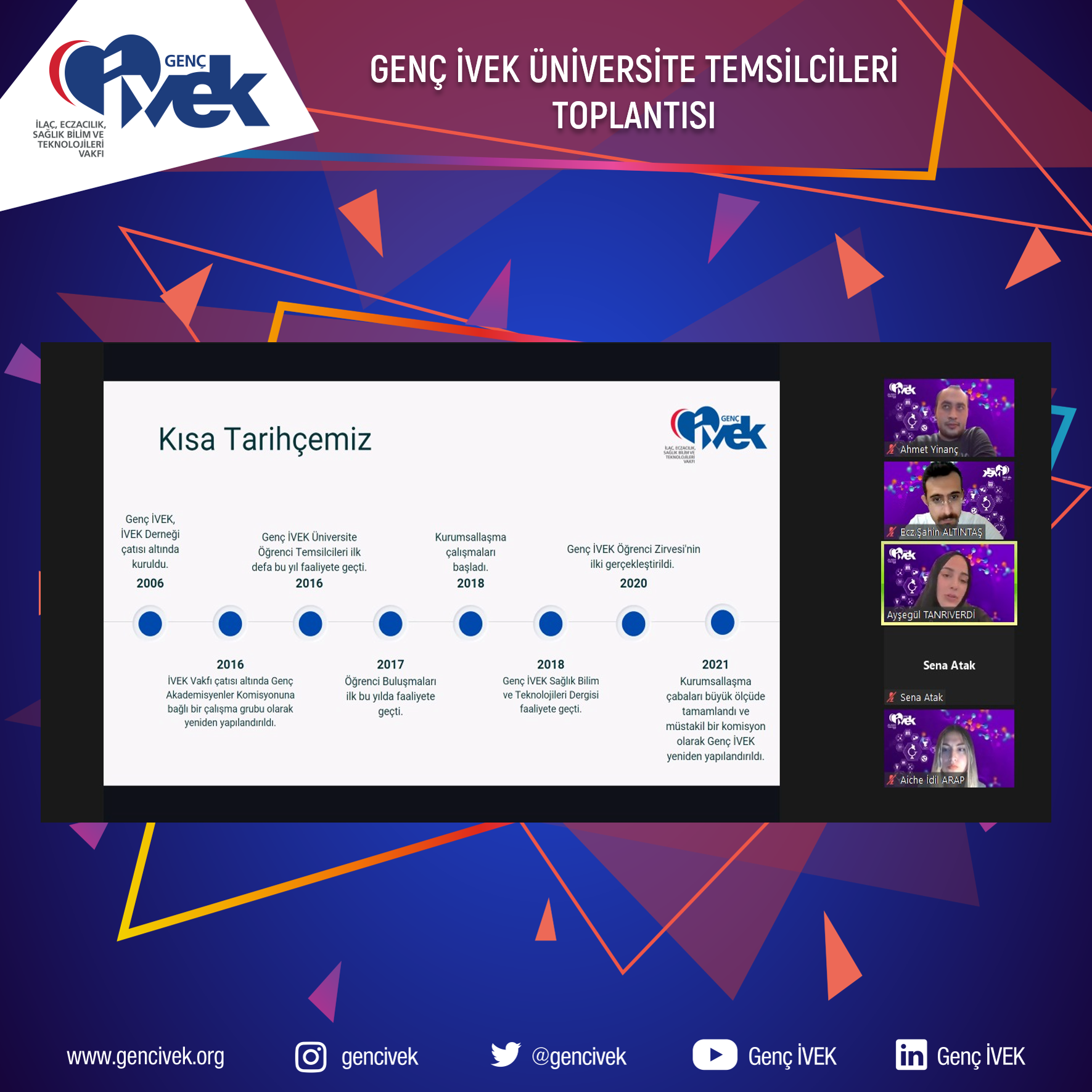  Genç İVEK Üniversite Temsilcilerimiz ile Toplantı 