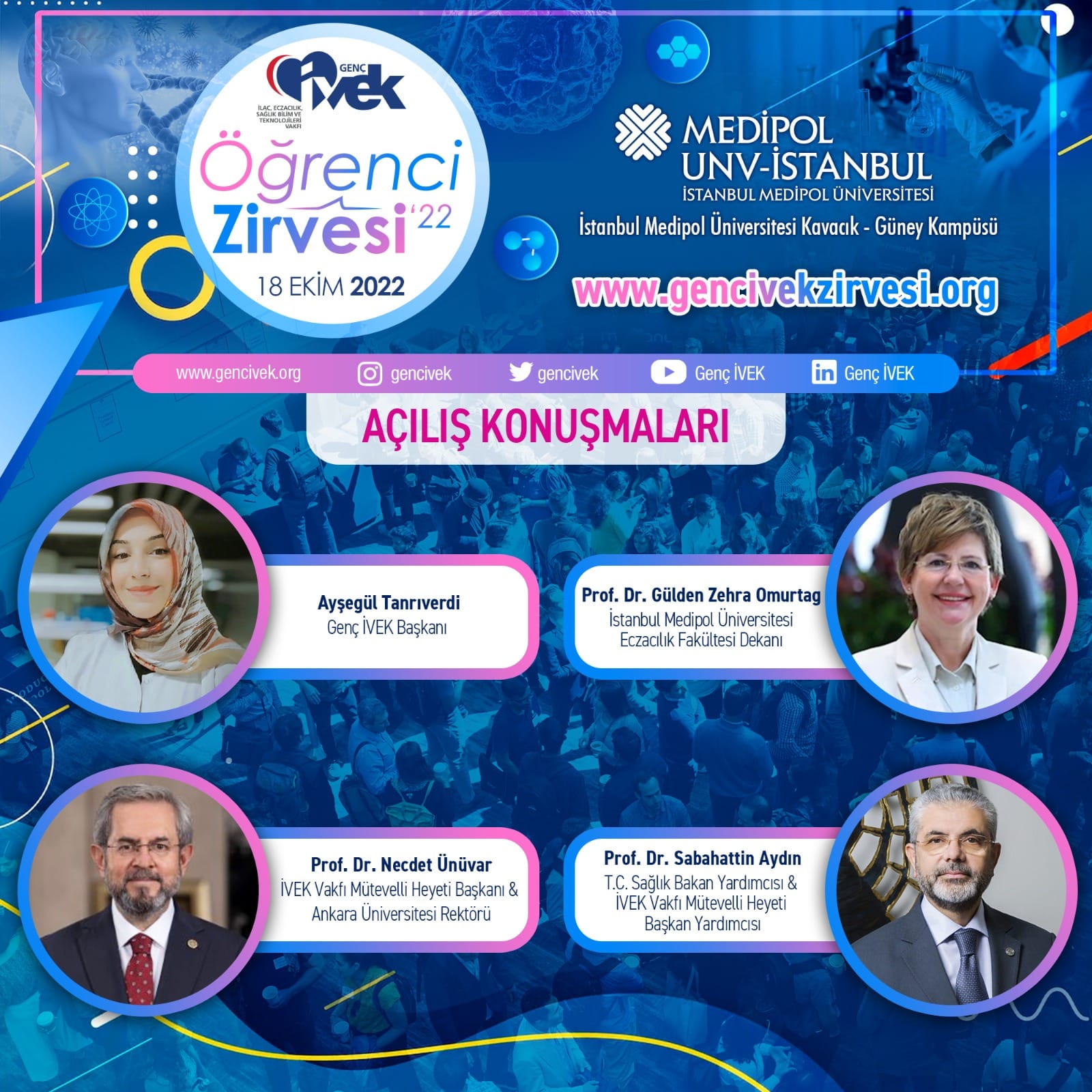  Genç İVEK Öğrenci Zirvesi'22 Organizasyonu Açılış Konuşmaları 