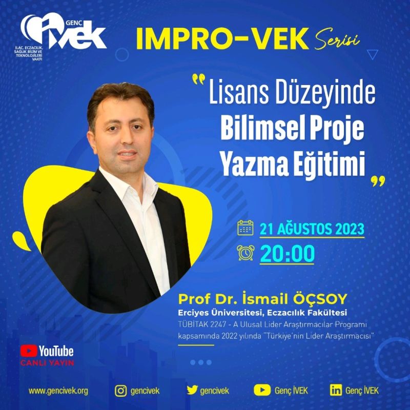  IMPRO-VEK - Lisans Düzeyinde Bilimsel Proje Yazma Eğitimi 