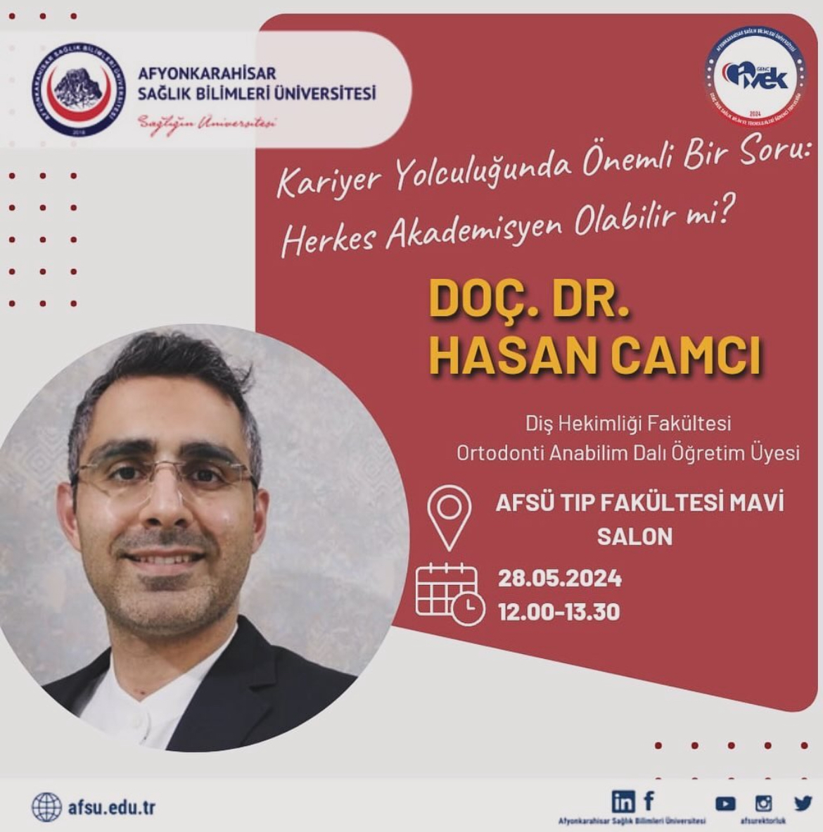  AFSÜ Genç İVEK Öğrenci Topluluğu- Doç Dr. Hasan Camcı- Herkes Akademisyen Olabilir mi? 