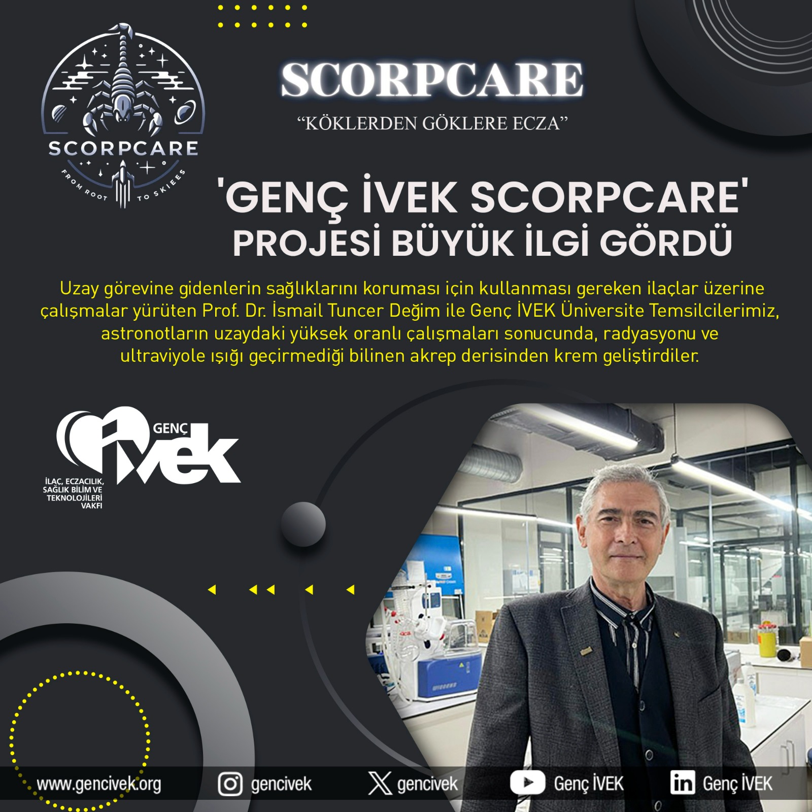  Genç İVEK SCORPCARE Projesi Büyük İlgi Gördü 