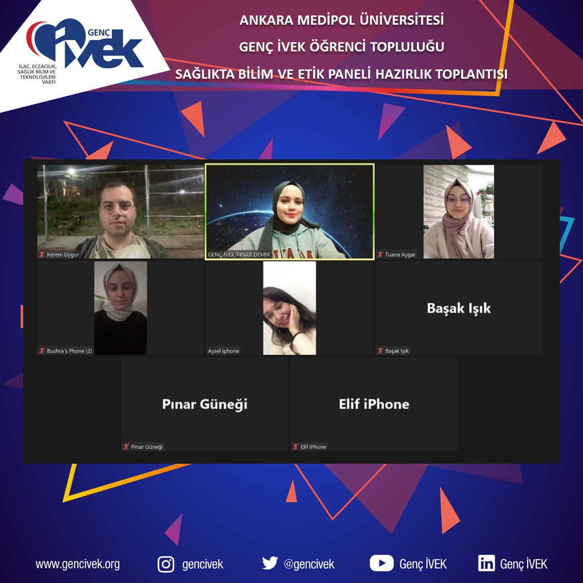 Ankara Medipol Üniversitesi Genç İVEK Öğrenci Topluluğu Sağlıkta Bilim ve Etik Paneli Hazırlık Toplantısı